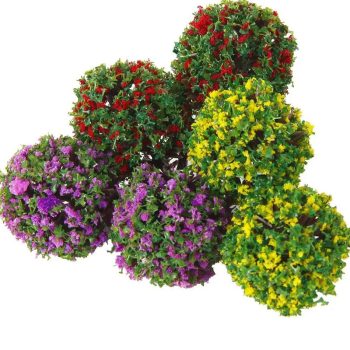 jual miniatur pohon bunga bulat B04