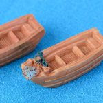 Jual Miniatur Perahu Sampan Nelayan untuk Maket, Diorama, Terarrium, Aquascape OO06 (1)