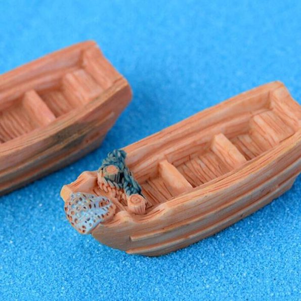 Jual Miniatur Perahu Sampan Nelayan untuk Maket, Diorama, Terarrium, Aquascape OO06 (1)