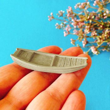 Jual Miniatur Perahu Sampan Nelayan untuk Maket, Diorama, Terarrium, Aquascape OO09 (1)