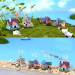Jual Miniatur Rumah Untuk Maket Diorama Terarrium Aquascape ODH14 (1)