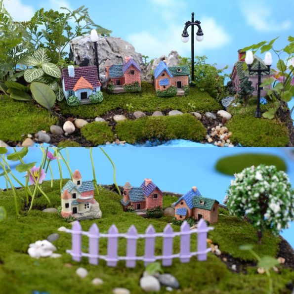 Jual Miniatur Rumah Untuk Maket Diorama Terarrium Aquascape ODH14 (2)